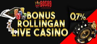 BONUS ROLLINGAN 0.7% LIVE CASINO