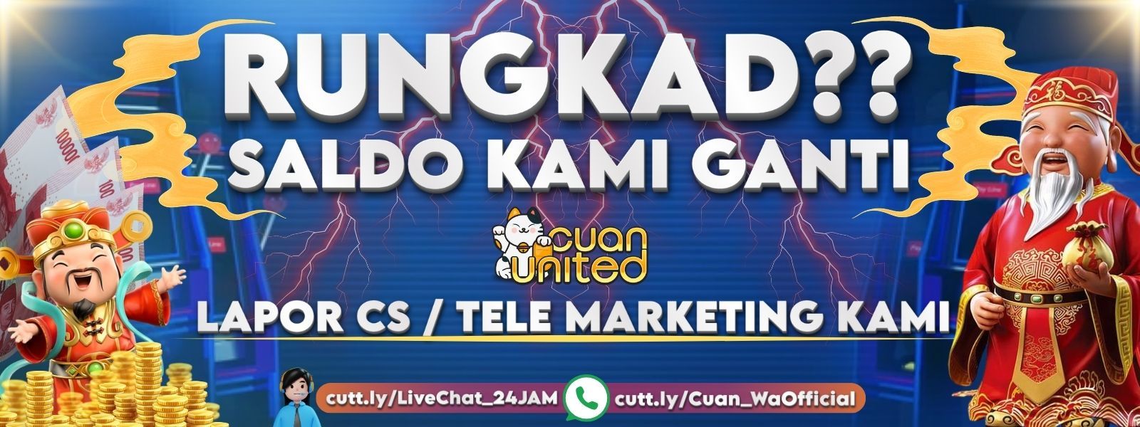 BONUS GARANSI KEKALAHAN 50% KHUSUS SLOT