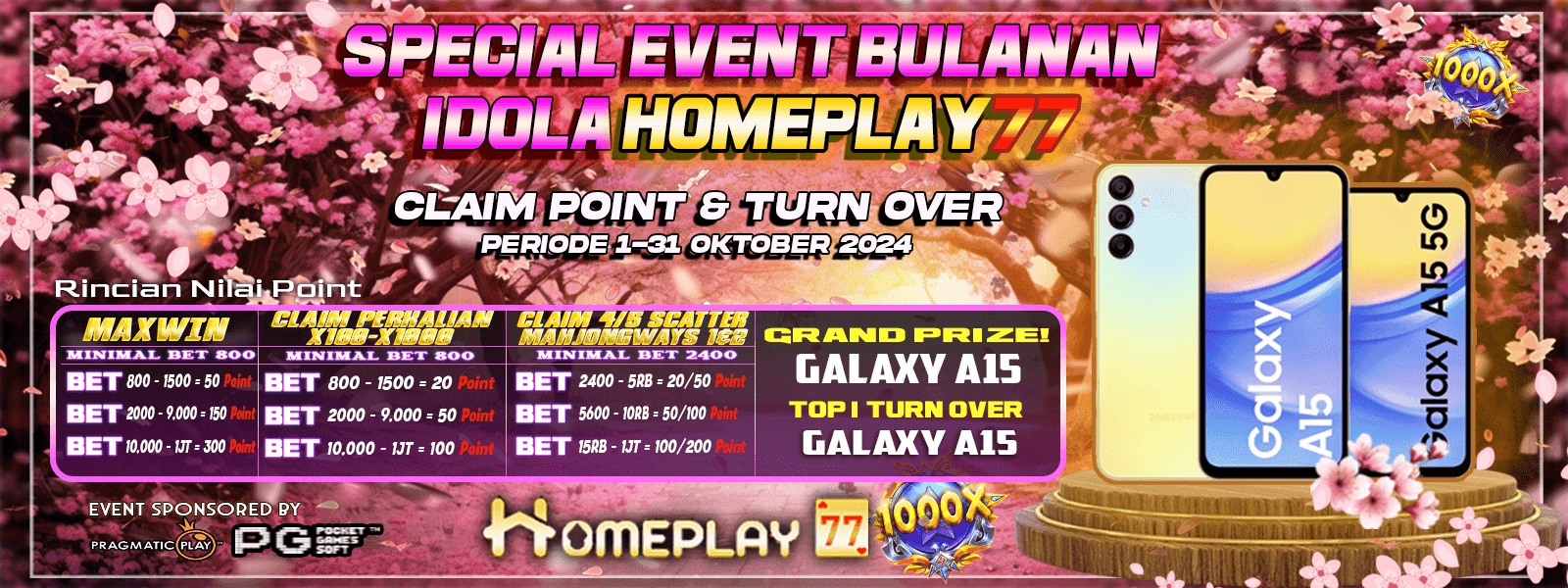 EVENT CLAIM POINT & TURN OVER OKTOBER