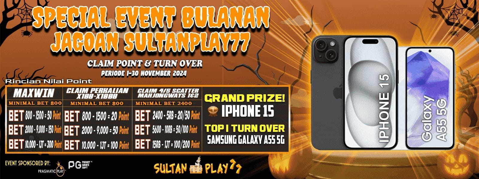 EVENT BULANAN SULTANPLAY77 NOVEMBER CERIA