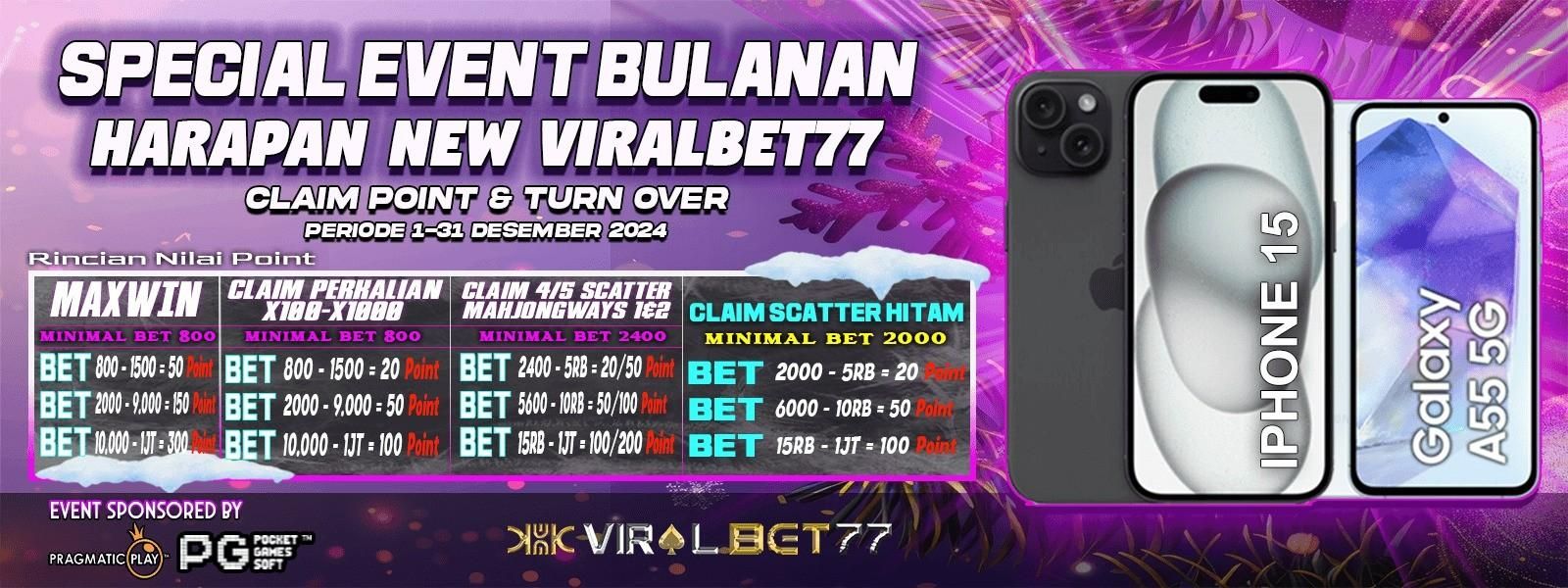 EVENT CLAIM POINT VIRALBET77 DESEMBER NEWYEARS