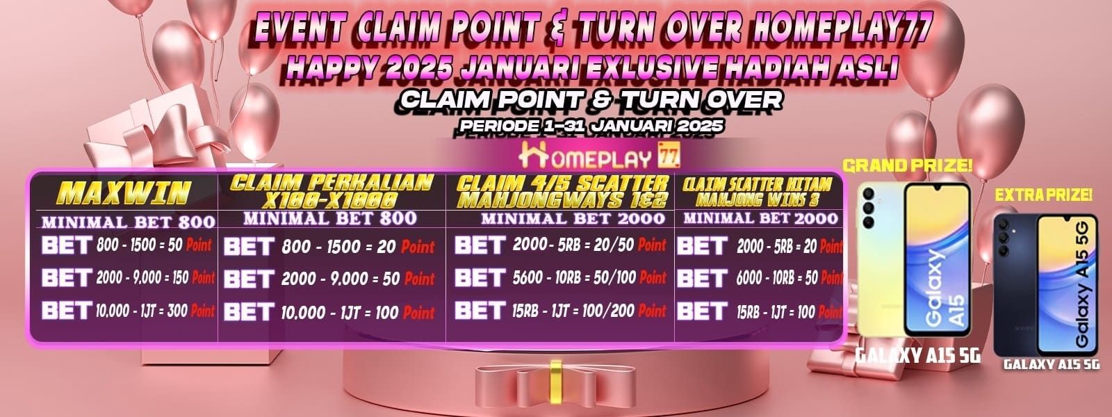 EVENT CLAIM POINT & TURN OVER JANUARI CERIA